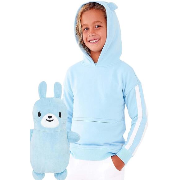 CubCoats 2-in-1 unissex Kids Transforming Pullover Hoodie & Plush Bern New - Picture 2 of 2